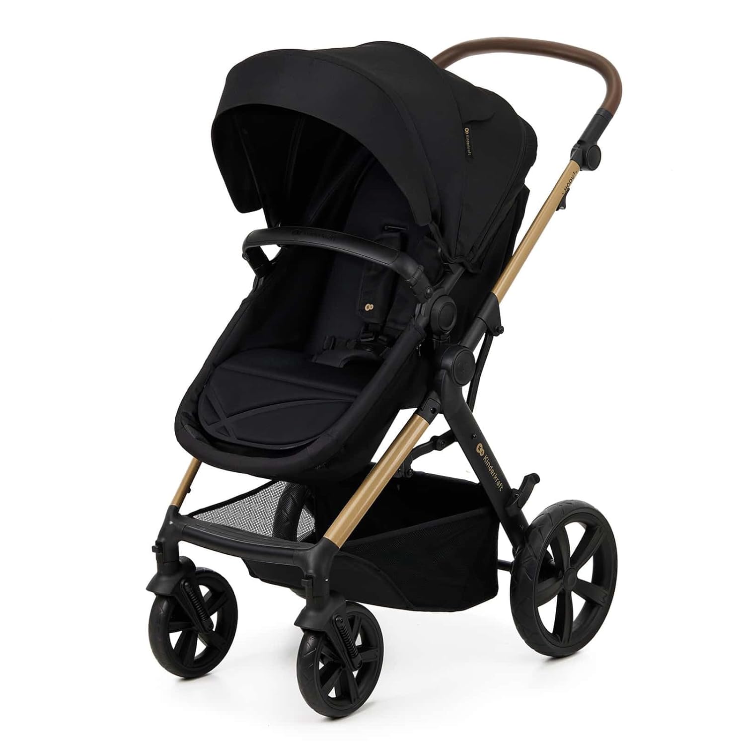 Комбинирана бебешка количка KinderKraft – MOOV2 Pushchair 3 в 1 26 кг размер 40-75 см Черна - Image 6