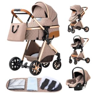 Комбинирана бебешка количка YAZOCO – 3 в 1 36 кг Khaki