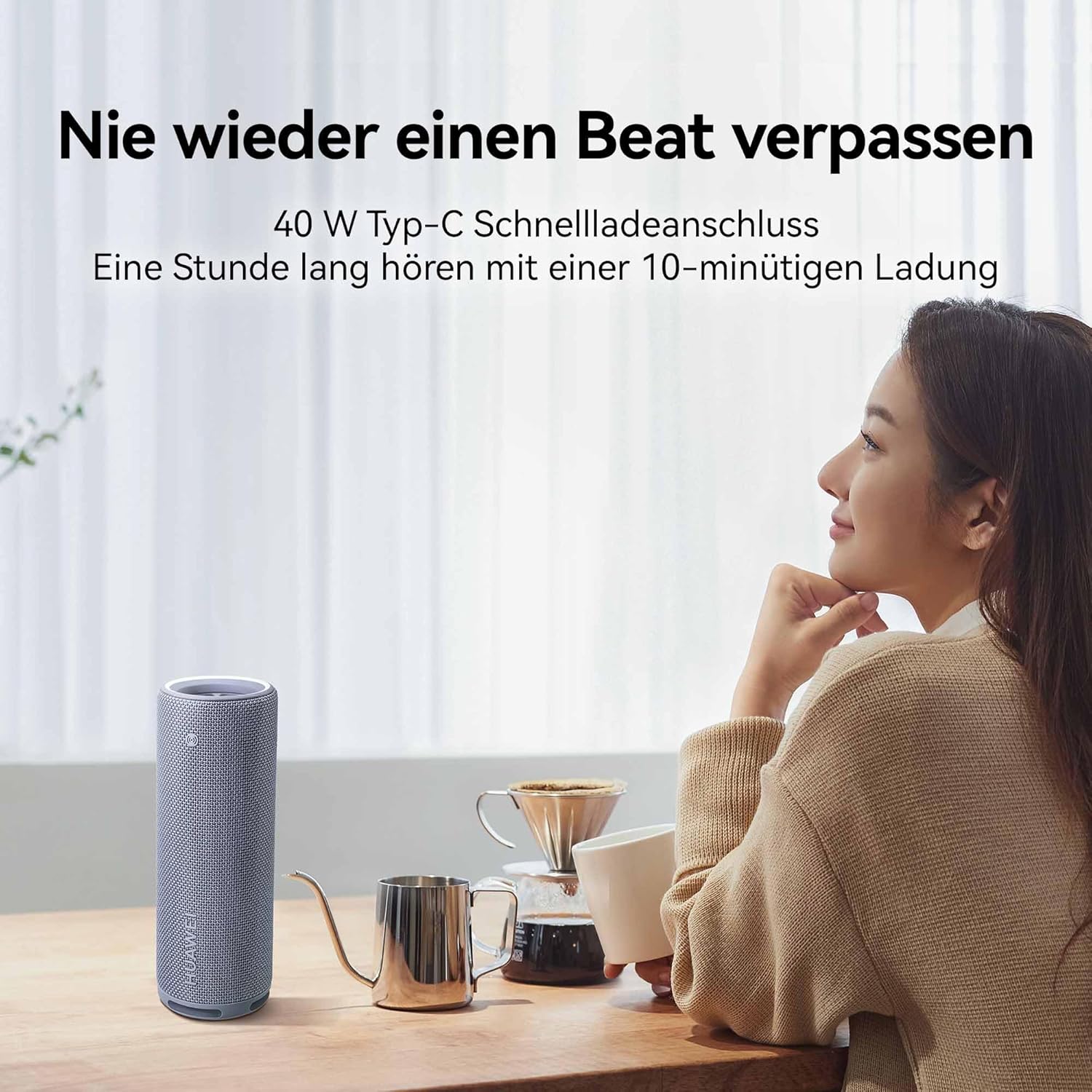 Преносима тонколона HUAWEI Sound Joy 2 Bluetooth Speaker Синя - Image 7