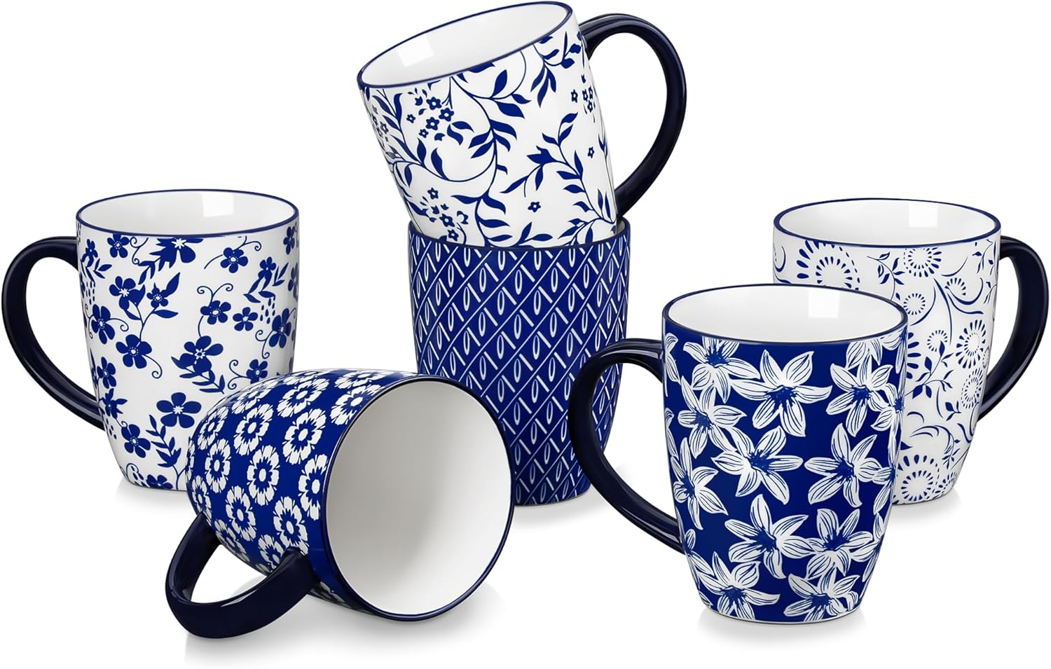 Vancasso Selene – Комплект от 6 порцеланови чаши 480 мл