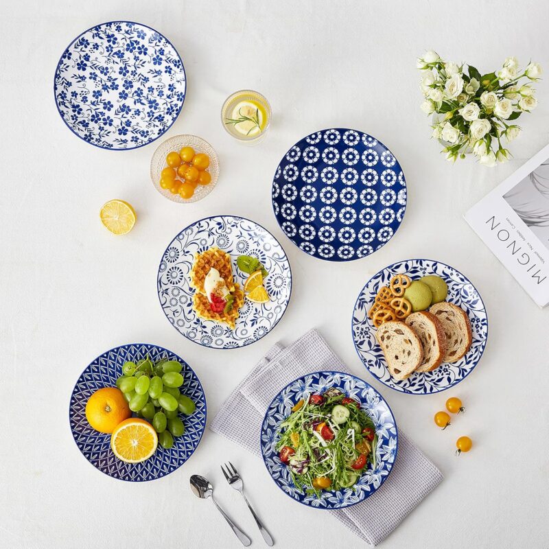 Vancasso Selene – Комплект от 6 порцеланови чинии 21 см 1