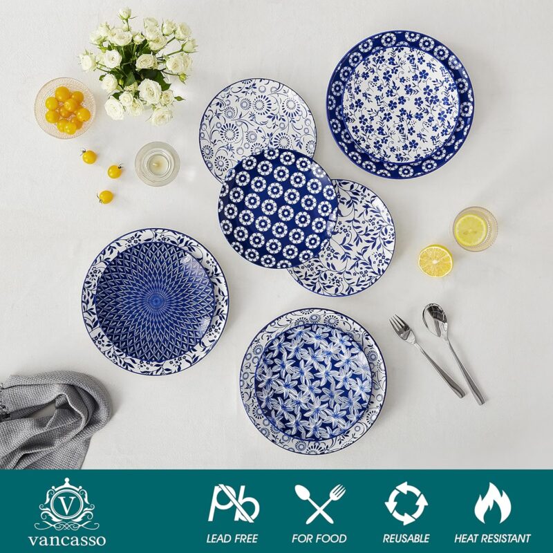 Vancasso Selene – Комплект от 6 порцеланови чинии 21 см 3