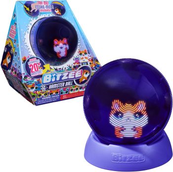 Bitzee - Hamster Ball - Интерактивна играчка с 20 виртуални хамстера за търкаляне и игра