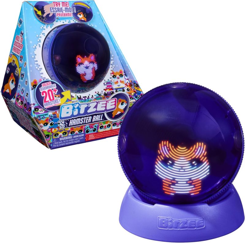 Bitzee - Hamster Ball - Интерактивна играчка с 20 виртуални хамстера за търкаляне и игра
