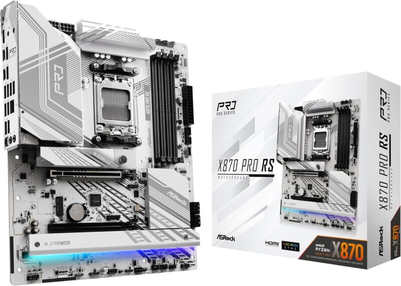 Дънна платка ASRock X870 Pro RS Gaming AMD AM5 DDR5 PCIe 5.0