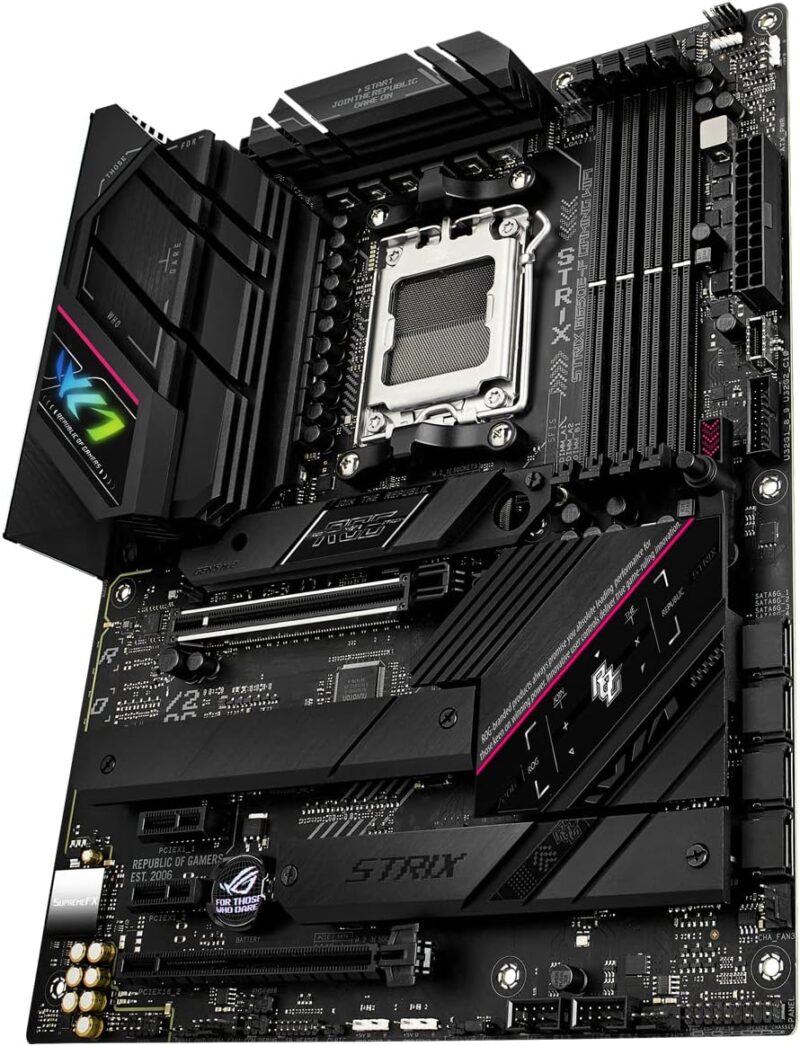 Дънна платка ASUS ROG STRIX B650E-F Gaming WiFi AMD AM5 DDR5 PCIe 5.0 WiFi 6E Aura Sync 7