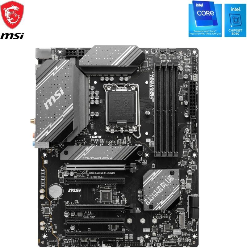 Дънна платка MSI B760 GAMING PLUS WIFI Intel LGA 1700 DDR5 PCIe 4.0 1