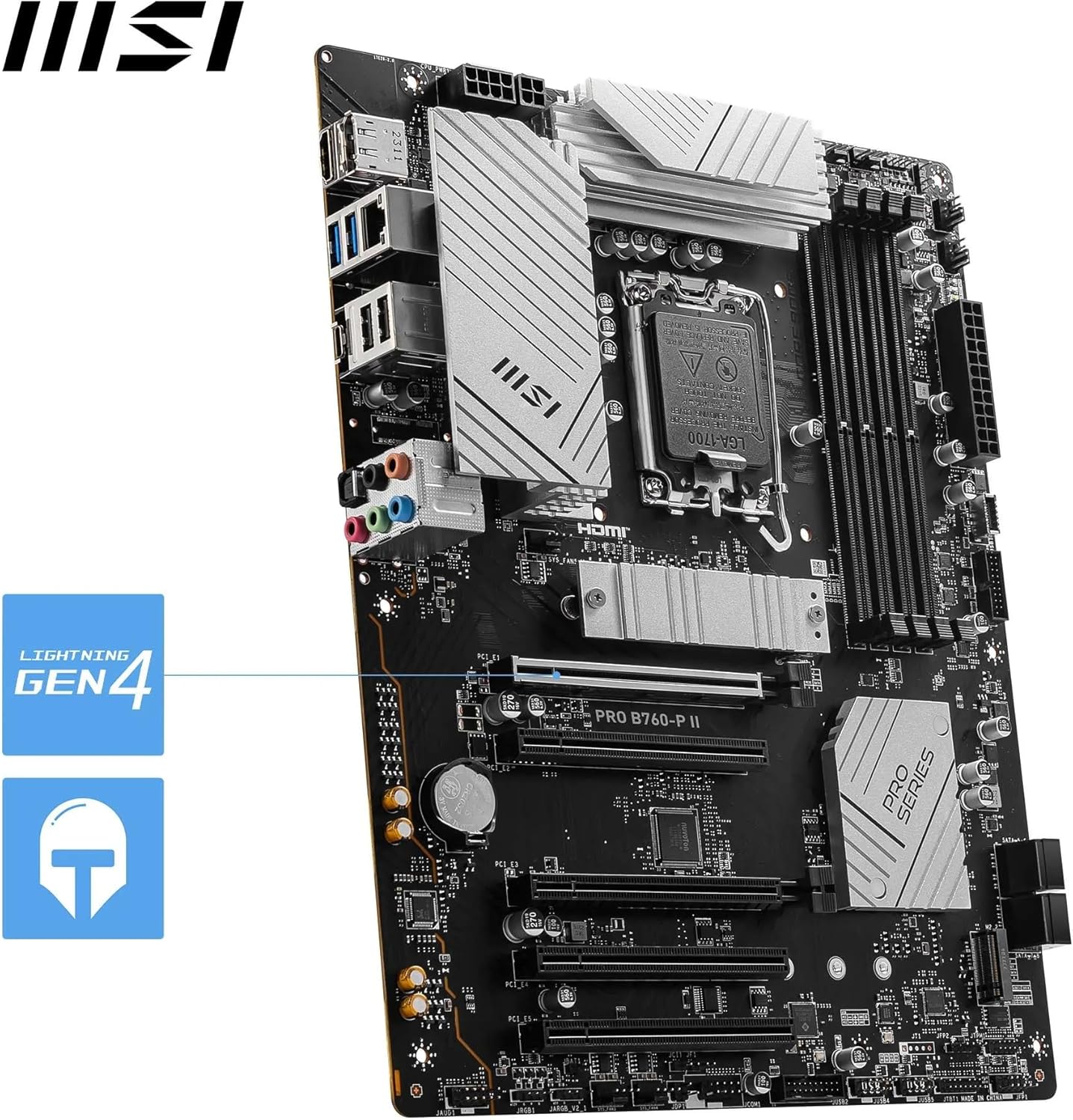 Дънна платка MSI PRO B760-P II Intel LGA 1700 DDR5 PCIe 4.0 - Image 4
