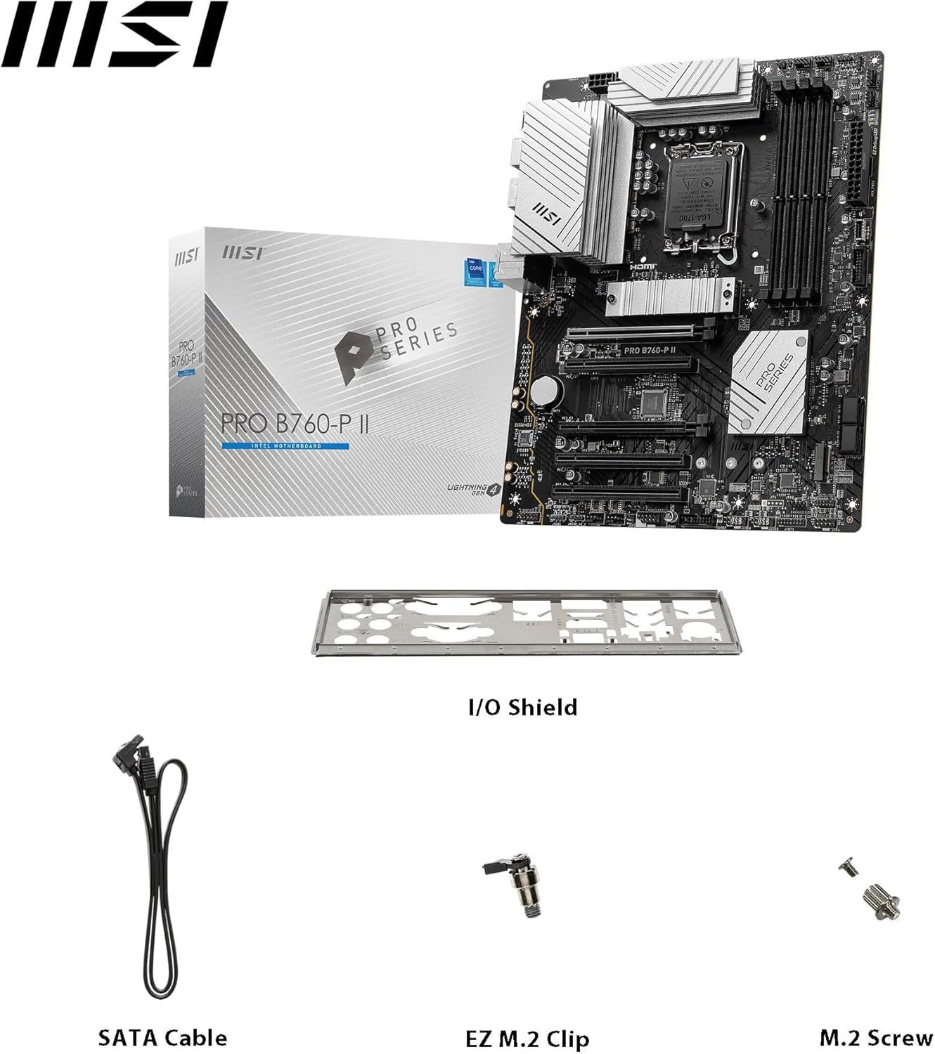 Дънна платка MSI PRO B760-P II Intel LGA 1700 DDR5 PCIe 4.0 - Image 2