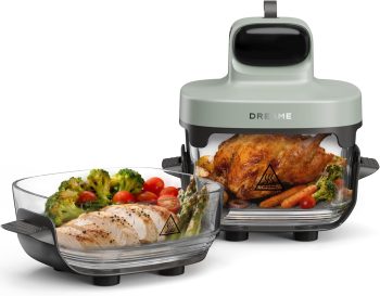 Еър Фрайър Dreame Tasti 5-in-1 Portable Glass Air Fryer 2.5L + 4.5L