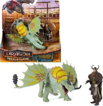 DreamWorks - Играчка Как да си дресираш дракон Rumblehorn & Stoick
